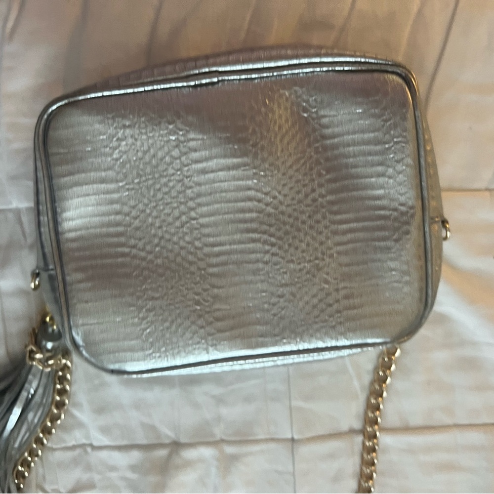 Silver Crossbody Bag